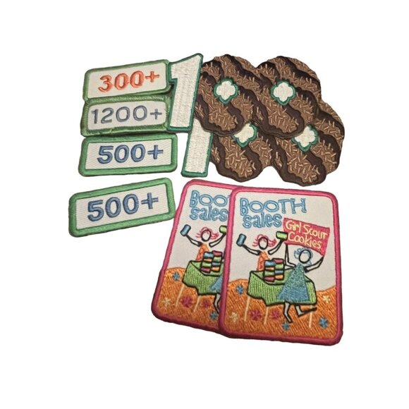 Brownies Girl Scouts Fly Up Wings Christmas Booth 100Cookies Levels Mixed Lot of - Picture 3 of 8